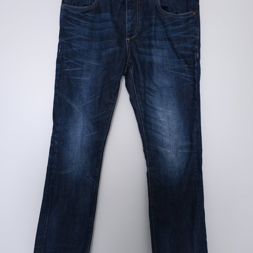 Jack & Jones Vintage Clark Original Jeans Men's 32x32 Dark Wash Straight Denim - Picture 3 of 16